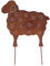 B2S BACK2SEASON Metall Schaf Stecker Rost-Optik edel Gartenstecker Garten Schäfchen Rostdeko (H=25 cm)