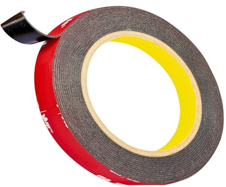 INDIAN STORE 24 fait avec 3 M 5952 Ruban Adhésif Double Face Bande de Mousse Imperméable de Montage Robuste pour Mur et Bandes LED, Décoration de Bureau à Domicile, Prise (5952_19mm x 5meter)