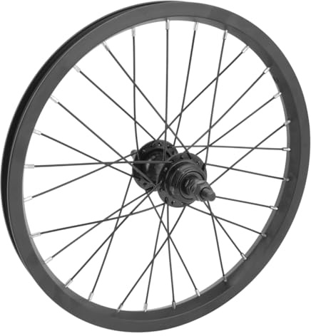 WheelMaster 16in Juvenile Alloy Rear Wheel B/O 3/8inx110mm Rim Brake Black