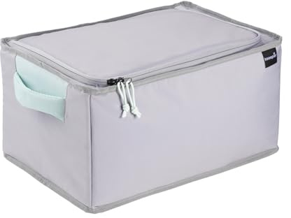 keeeper nea Faltbare Isoliertasche, 29 l, Gr. XL, Passend für Klappbox lea, 11 kg Tragkraft, 6 h kühlend/wärmend, Aus recycelten PET-Flaschen, 42,5 x 29,5 x 23 cm, Aquamarine