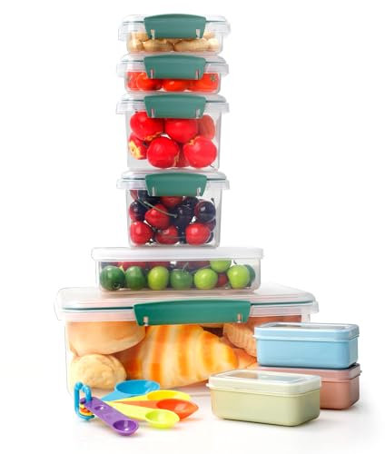 Cozary Boîtes de Conservation Alimentaire – Lot de 9 récipients hermétiques avec couvercle, résistants au froid et à la chaleur, anti-fuite, idéaux pour le Meal Prep et l'organisation de la cuisine