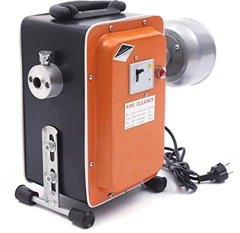 JJsdwin Macchina per la pulizia dei tubi, 750 W, spirale elettrica per la pulizia dei tubi, con rotolo, guanti e 2 molle, dispositivo per la pulizia dei tubi, 20-150 mm, pulitore per scarico in bagno