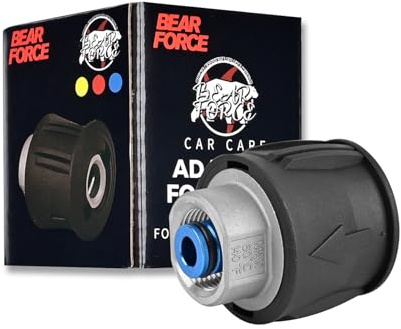 BEAR FORCE Hochdruckreiniger-Schlauchverbinder, Aluminium, Schnellverbindungsadapter, M22–14 mm, 4000 psi für Bosch, für Nilfisk, für STIHL Hochdruckreiniger, effiziente Reinigung
