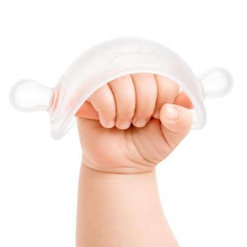 Garkoko Baby Teething Toys for Baby 3-6 Months, No-Drop Silicone Baby Teether for Breastfed Babies, Soft Soothing Teething Toy, Easy-Grip BPA-Free Infant Teether for Teething Relief