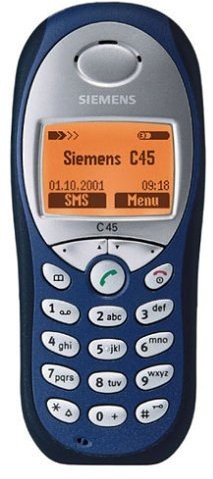 Siemens C45 Telefono cellulare, colore: blu Oriente