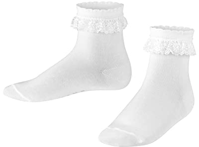 FALKE Romantic Lace B So algodón lisos 1 par, Calcetines Unisex bebé, Blanco White 2000, 80-92
