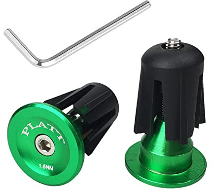 PLATT Bicycle Bar End Plugs Aluminum Bike Handlebar Cap For Road Bike Mountain Bike BMX (One Pair)