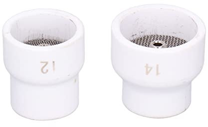 Juego de Copas de Soldadura TIG, Copas de Soplete de Soldador de Cerámica Portátiles Buen Partido Duradero para WP-9/17/18/20/25/26(blanco)