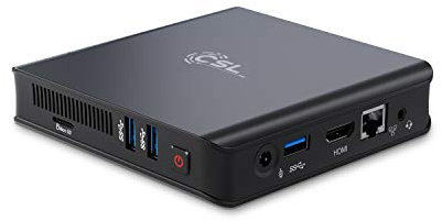 CSL-Computer Mini PC Narrow Box Ultra HD Compact v5 Intel® Celeron® N5100 2.8GHz 4GB RAM 128GB EMM