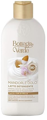 Bottega Verde - MANDORLE DOLCI - Latte detergente - addolcente vellutante (200 ml) - tutti i tipi di pelle