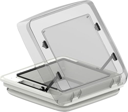 Fiamma Unisex – Erwachsene Vent F Pro Dachhaube, 40x40cm, Crystal, Multicolor, One Size