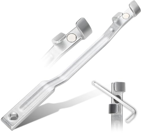 Werhoo Wrench Extender Tool Bar with Magnet - Wrench Extension with 1/2 Inch Hole, for Mechanics, Garage Tradesman, Handyman to amplify torque