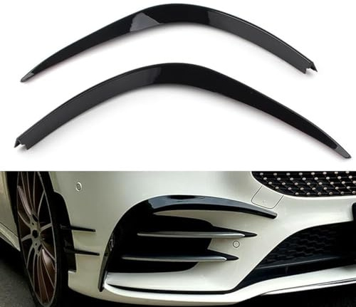 QDFGNKBAI Coche Alerón Delantero para Mercedes Benz W177 A-Class A260 A35 AMG, Frontal Spoiler Labio Difusor Separador Tuning Performance Accesorios,A/Glossy Black