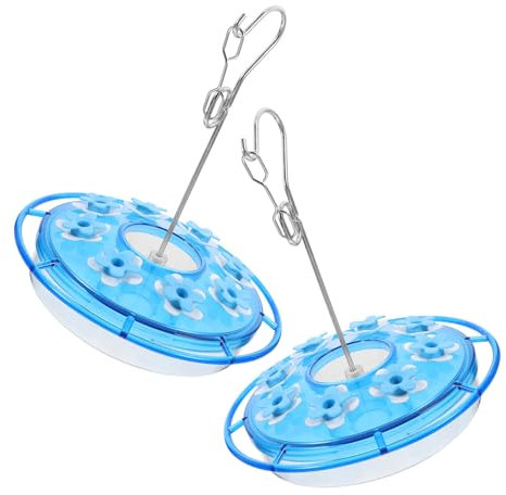 BCOATH 2st -Feeder Mini- -futterspender -futterbaum Zum Aufhängen Vogelfütterer Futterhäuschen Für Kolibris Im Freien Fütterungsöffnungen Wasserzufuhr Edelstahl 304