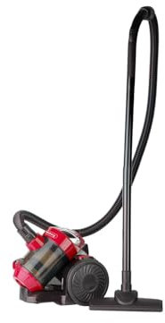 Rosberg Zyklon-Staubsauger mit HEPA-Filter, 800W, 2 Liter, Inklusive Zubehör, Rot