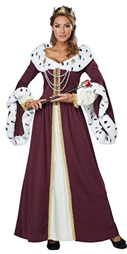 California Costumes 01460M Royal Storybook Queen cartoon Adult Sized Costumes, Red, Medium