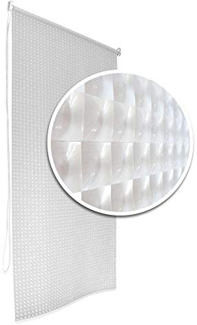Tropik Home 3D Bathroom Shower Curtain Roller Blind Extra Long, 4 Width Sizes (140 x 240CM)