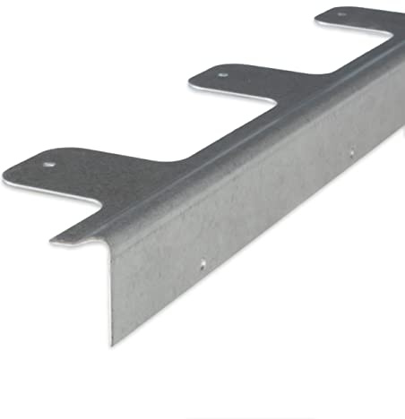 PROVISTON | Reparationsvinkel för trätrappor | Stål galvaniserad | Bredd 37 mm | Höjd 20 mm | Längd 1000 mm | Borrade | Trappkantprofil | Trappvinkel | Vinkelprofil | Trappreparation | 1 del