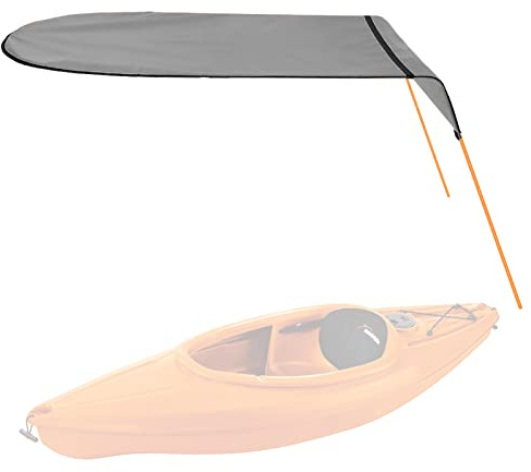 KUUQA Kayak Boat Canoe Sun Shade Canopy for Single Person（Gray）