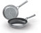 Ninja ZEROSTICK Stainless Steel Cookware 2-Piece Frying Set, 20/26cm Frying Pans, Long Lasting, Non-Stick, Induction Compatible, Oven Safe to 260°C, C62100UK
