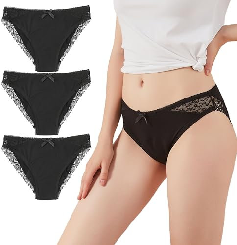 Femme Favor Mutande Assorbenti Donna Ciclo Set di 3 Slip Ciclo Mestruale Donna, Cotone Confortevole, Ideali per Flusso Intenso e Tamponi Alternativi, Mutande Mestruali (S)
