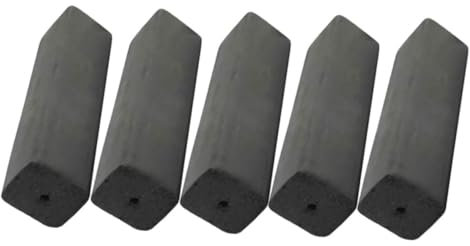 POPETPOP 5 Pezzi di Carbone di bambù Senza Fumo, per Barbecue e Stufa, Uso Efficiente e Versatile, per Esterni e Campeggio