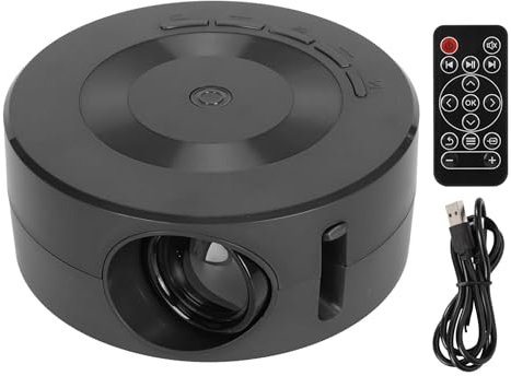 Mini Proiettore LED Portatile – Compatibile con Android e iOS, Risoluzione Fino a 1080p, Altoparlante Integrato, 110×110×47 mm, Alimentazione USB | CASTLITE