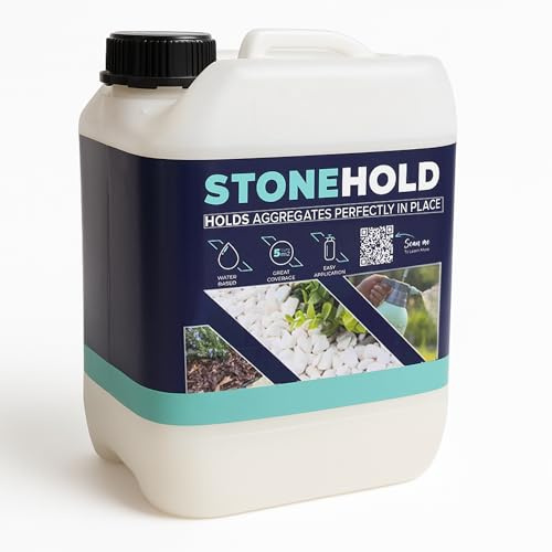 Laeto Gravel Glue Concentrated 2.5L | Water-Based Binder for Gravel, Bark, Mulch & Stones | Covers 5–8m² | Pour, Spray or Mix | Ideal for Paths, Borders & Landscaping (2.5L x 1)