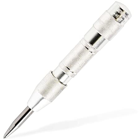 General Tools Ball Bearing Automatic Center Punch #77 - Nail Punch Tool to Mark and Scribe - Machinist Tools