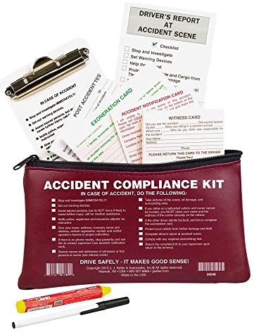 J. J. Keller Vehicle Compliance Accident Kit in Vinyl Pouch