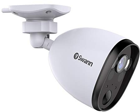 Swann Powered Wi-Fi 1080p Full HD Indoor & Outdoor Waterproof Security Camera with Spotlight, Colour Night Vision, 2-way Talk, Heat, Motion & Person Detection, Free Cloud & Local Recording