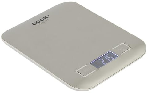 Cook Concept KU6610 Balance culinaire électronique Digitale rectangulaire 5kg INOX Gris H1,8 x 14 x 18 cm