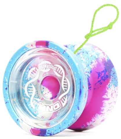 YoyoFactory DNA Yo-Yo – Metal Unresponsive Trick Yoyo, Fingerspin Caps
