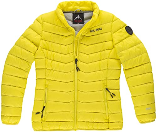 Roc Neige Parka LEXE con relleno de pluma de pato.Tejido antidesgarro, repelente al agua, poder calorifico 500+. Mujer Antracita XS