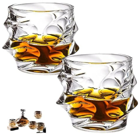 Verres à whisky en verre, verre à whisky en cristal japonais, verres à whisky à l'ancienne, verres à whisky en cristal lourd, ensemble de verres à whisky en cristal soufflés à la main, cadeaux bourbon