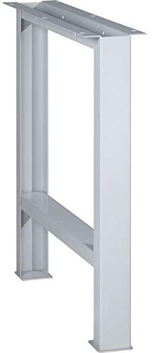 Lista Werkbank Tischgestell 80x725x800mm - Werkbank Werkstatt Gestell bis 400kg belastbar, Stahlblech in Lichtgrau