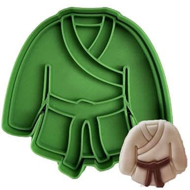 Tagliabiscotti.it - Cookies Cutter Tagliabiscotti a forma di Karategi Judogi Kimono Karate Judo Arti Marziali - Stampo per decorazioni biscotti o torte in pasta di zucchero o Frolla. Dim. 8cm x 8cm