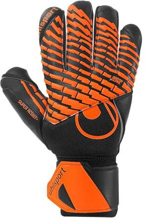 uhlsport Super Resist+ - guanti da portiere resistenti per campi in erba sintetica e cemento