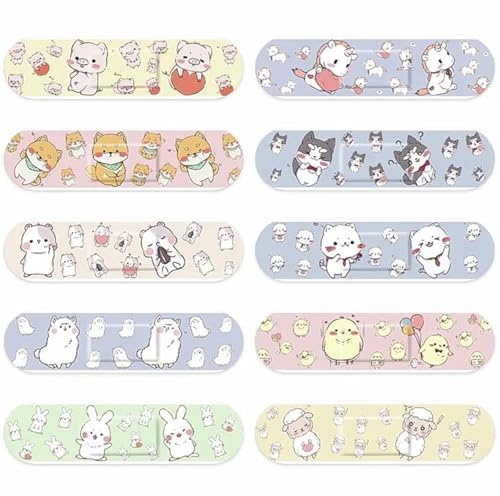 Adhesive Bandages Cartoon Skin Patch for Children Baby Water Resistant Band Aid Adhesive Bandages Wound Plasters Breathable First Woundplast
