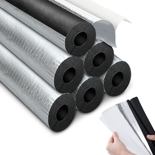 HAOYUES Calorifugeage De La Tuyauterie pour L'extérieur, Tuyau D'isolation en Mousse, Isolation des Tuyaux Et Tubes, Isolation De Tuyau Étanche (ID) 16mm x (T) 10mm x (L) 0.9m
