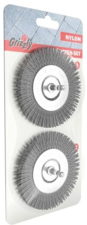 Cepillo eléctrico para juntas de nailon, juego de 2 unidades, limpiador de juntas, cepillo de plástico, juego de 2 unidades para Grizzly Tools AFB 18Li, AFB 18 Lion