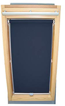 Rollo für VELUX Dachfenster Sichtschutzrollo für TYP GGL/GPL - 408 oder P08 - Farbe dunkelblau - mit Haltekrallen