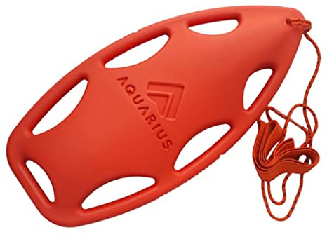 Große Boje Schwimmboje Schwimmhilfe Baywatch Schwimmbrett Rettungsboje für Erwachsene Aurora 84cm x 37cm Orange Swimming Buoy Sicherheit beim Schwimmen