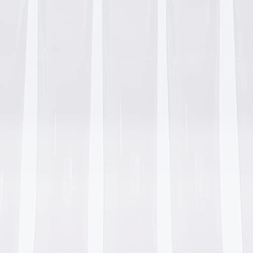 BRRIDE Tenda a strisce in PVC, 200 x 18 x 0,2 cm, 7 tende a lamelle trasparenti facili da montare, per porte termiche di supermercati