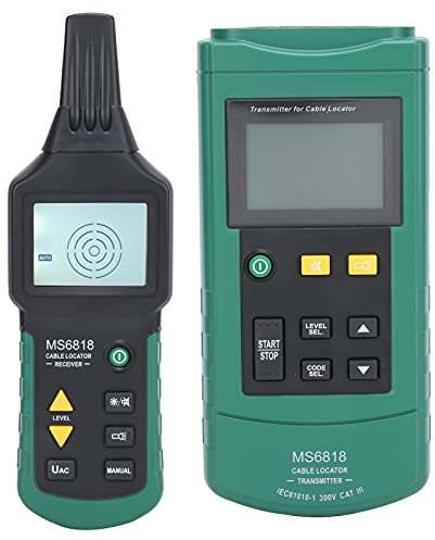 Localizzatore di Cavi Sotterranei Rilevatore Traccia Cavi per Trovare Muri/recinzioni Sotterranee per Cani Filo Cortocircuito Tubo Metallico, MY6818 Tester per Cavi