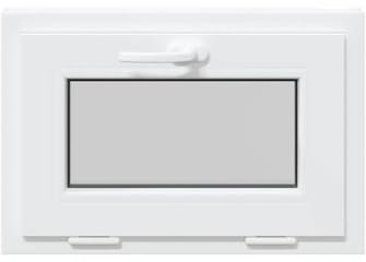 vidaXL Finestra Seminterrato RISOR 60x40 cm Tilt 3 Vetri Bianco, Finestra di Uscita, Finestra della tramoggia, Finestra nel seminterrato