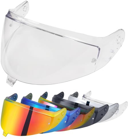 Helmvisier für Shark SKWAL i3/RIDILL 2/ D-SKWAL 3,Motorradhelm Visier,Motorrad Windschutz Helm Objektiv Visier,Integralhelm Visier UV-Beständig,Motorradhelm Visier Ersatz (Transparent)