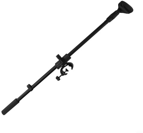 Asta per microfono per podcaster e streamer, 55 cm, regolabile, clip (clip A)