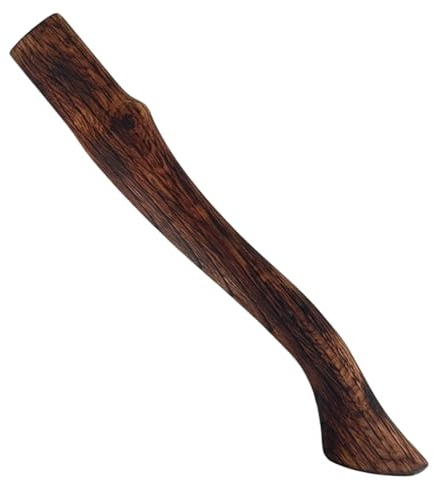 Remplacement du Manche de Hache en Bois de hêtre 14, 6 Pouces, Manche hachette carbonisé avec extrémité incurvée, Lisse et résistant pour Les haches
