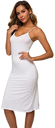 LB LIFEBEST Women's Full Slips Cami Long Spaghetti Strap Under Dress